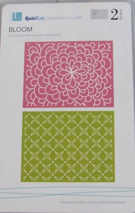 Lifestyle Crafts/QuicKutz Embossing Folders, Bloom, 2 Folders, EF-0008 - Picture 1 of 2