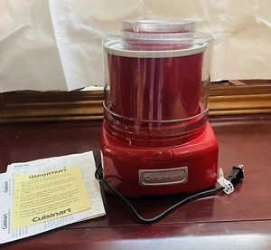 Cuisinart ICE-21R Ice Cream/Frozen Yogurt Maker 1.5 Quart Red - Picture 1 of 6