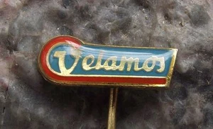 Vintage Velamos Fahrrad & Motorrad Werksfahrrad Werbung Logo Pin Abzeichen - Bild 1 von 5