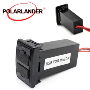 Fit for MAZDA Car DC-DC Power USB Car Charger adapter 2 Port Inverter Converter - Picture 1 of 10