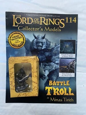 LORD OF THE RINGS COLLECTOR'S MODELS EAGLEMOSS ISSUE 114 BATTLE TROLL FIGURE - Image 1 of 2