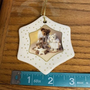 Cuidado del oso de peluche 2003 adorno de árbol de Navidad deseándote un oso celestial de vacaciones - Imagen 1 de 5