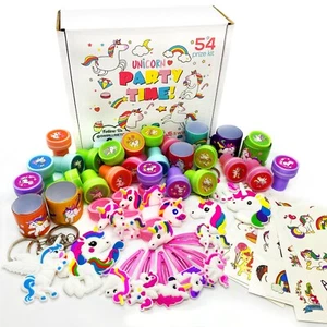 Unicorn Rainbow Birthday Party Gift Treat Box Goody Favors for Kids Party Supply - Picture 1 of 6