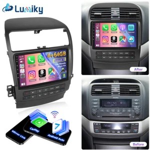 Radio estéreo de coche 4+64 GB para Acura TSX 2004-2008 GPS navegación Carplay Android13 - Imagen 1 de 20