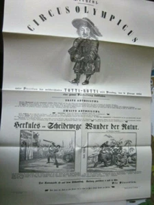 Documentos de archivo Vorarlberg 32 circo olímpico 1864 cartel Bregenz - Imagen 1 de 3