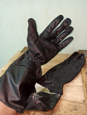 Soviet Russian Policeman GAI / VAI motorcycle Leather Gloves,USSR bikers Mittens
