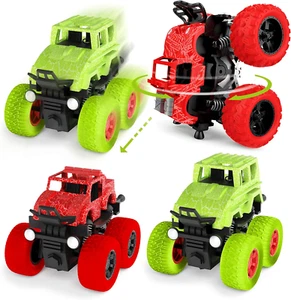 4X4 Power Trucks, Kids Truck Toys Bundle Pack (4 Pack) - Toddler Monster Truck T - Picture 1 of 10