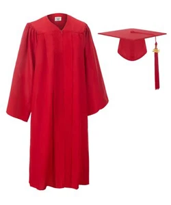 Unisex Matte Graduation Gown Cap Tassel Set 2025 for High School and Bachelor... - Picture 1 of 8