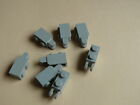 Lego 8 Charnieres Briques / 8 Old Light Gray Hinge Brick 7126 7311 7151 7313