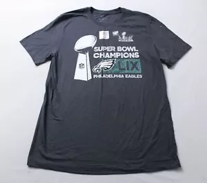 Philadelphia Eagles Unisex Youth Nike 2024 Super Bowl T-Shirt AP2 Grey Large - Picture 1 of 4