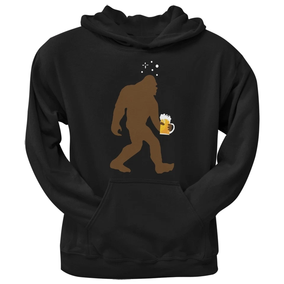 Sudadera con capucha Drunk Sasquatch negra para adultos Foto 1 de 1