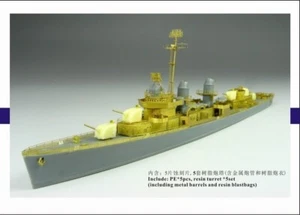 Juego de actualización de destructor clase Fletcher FS700023 1/700 SEGUNDA GUERRA MUNDIAL USN (puente tipo tardío) - Imagen 1 de 3