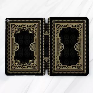 Retro Vintage Book Gold Black Case For iPad 10.2 Air 3 4 5 Pro 9.7 11 12.9 Mini - Picture 1 of 6