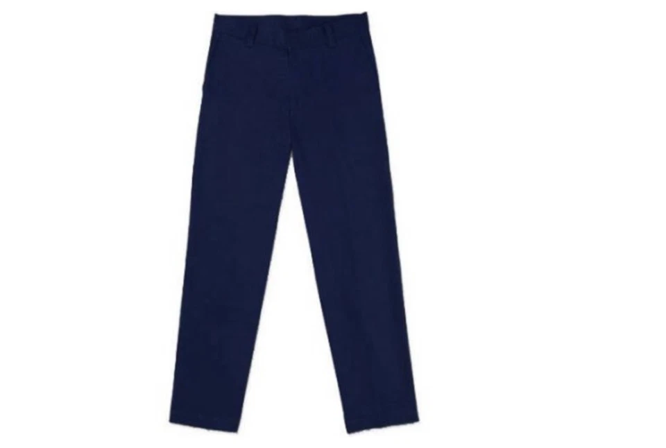 George Boys' School  Flat Front Classic Pants Navy Blue Size 16 - Image 1 of 1