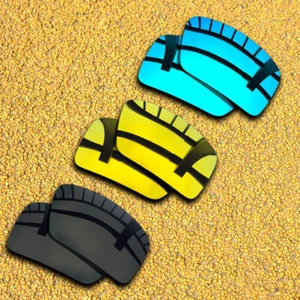 US 3 set lenti di ricambio per - Oakley Eyepatch 2 polarizzate - nero e blu e oro - Foto 1 di 8