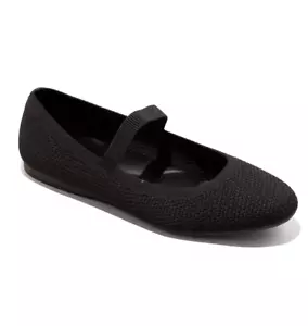 A New Day Women's Black Shiloh Knit Mary Jane Ballet Flats 6.5 10 NWT - Picture 1 of 4