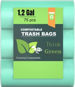 Trash Bags Small 1.2 Gallon , Garbage Bags for Home Office Kitchen Fit 5 Liter 5 - Picture 1 of 12