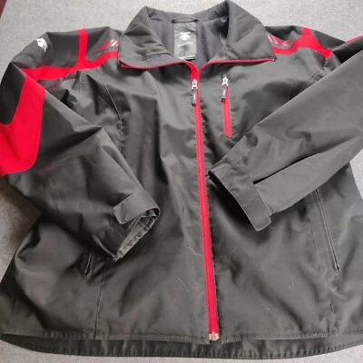 Chaqueta De Snowboard Descente De Colección Hombres Extra Grande Negra Roja Esquí Al Aire Libre Bloque de Color Foto 1 de 4