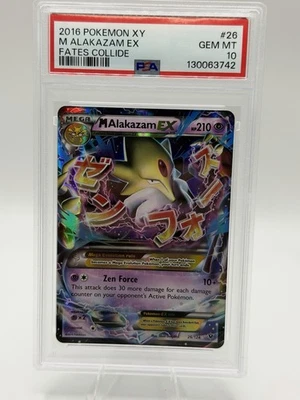 M Alakazam EX 26/124 Fates Collide Holo - PSA 10 - Image 1 of 2