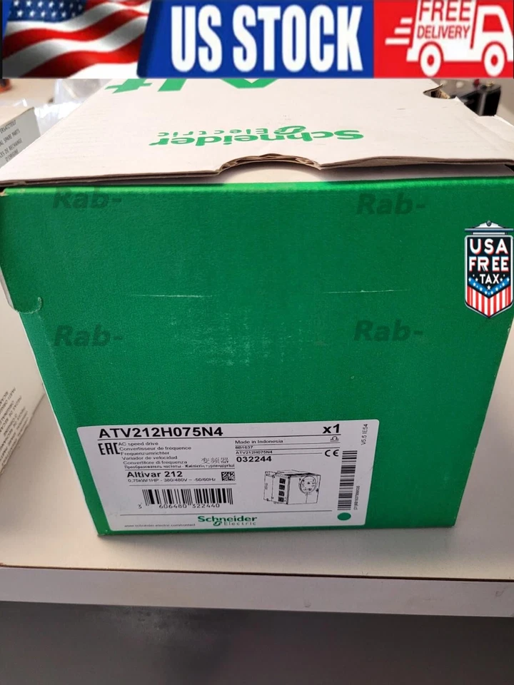 Unidade de frequência variável Schneider ATV212H075N4, VFD, 1HP, 380/480V, nova na caixa - Imagem 1 de 3