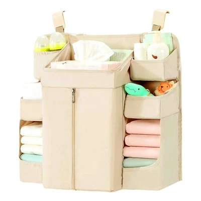 Modern Nursery Hanging Storage System C Shape Clips Design for Diapers Clothing - Image 1 of 4