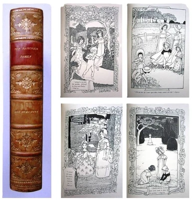 1902 THE FAIRCHILD FAMILY by Mrs Sherwood FINE LEATHER BINDING Signed by Artist - Image 1 of 4