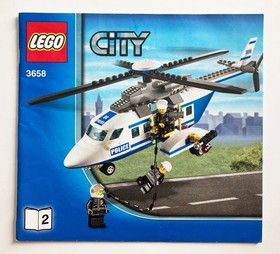 3658 Lego - City Police Helicopter Manual #2 of 2 only 