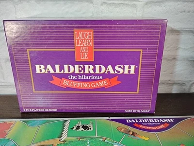 Balderdash Board Game Original 1984  Hilarious Bluffing Game Complete - Image 1 of 4