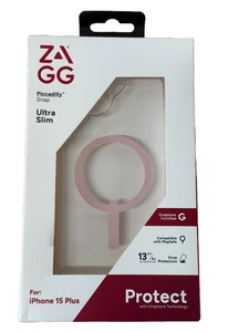 Neuf ZAGG Piccadilly Étui Snap 13Ft/4M Tomber IPHONE Protection 15 Plus Clair + - Photo 1 sur 2