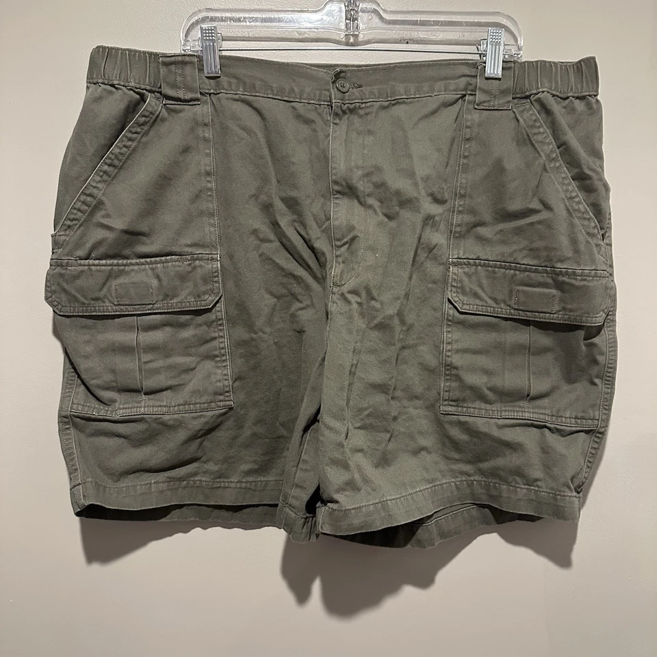 Pantalones Cortos Carga Savane Para Hombre 44 Caqui Cintura Elástica Bolsillos Tecnológicos Senderismo Aire Libre Foto 1 de 4