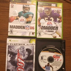 Lote de 6 juegos originales Xbox NCAA Football, 007, Top Spin, Madden, etc.  - Imagen 1 de 5