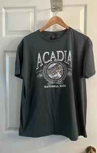 Acadia National Park Green Tee T-shirt, Men Unisex XL, Hiking - Picture 1 of 2