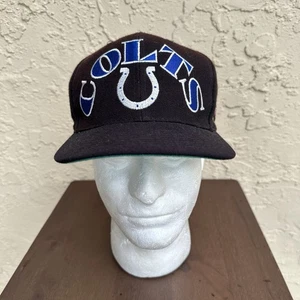 DE COLECCIÓN Baltimore Colts Gorra Sombrero Para Hombres A Presión Negro Azul Fútbol Super Bowl - Imagen 1 de 9