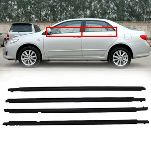 4Pcs Window Weatherstrip Moulding Trim Seal Belt For Toyota Corolla 2009-2012 - Picture 1 of 10