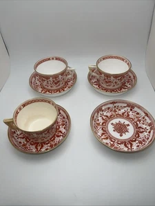 Minton Art Deco Rustic Orange Tea Cup And Saucer Set - Picture 1 of 21