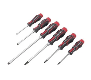 Sealey Premier 6 Piece Hammer-Thru Screwdriver Set Slotted & Phillips AK4940 - Picture 1 of 10