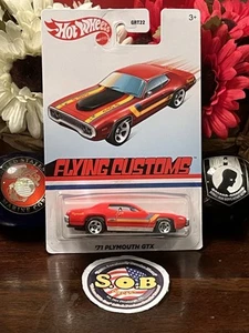 Hot Wheels Flying Customs 1971 Plymouth GTX Red Diecast Sealed NM Condition - Picture 1 of 7