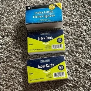 🆕 400 index cards new In package white ruled 3 x 5 - Picture 1 of 3