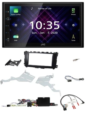 JVC DAB 2DIN Lenkrad Bluetooth USB Autoradio für Nissan Altima 13-18 Display - Bild 1 von 4