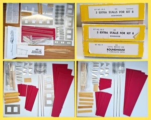 Vintage HO Scale Train Roundhouse & Stalls California Model Co Kits #8 + 8X-3 - Picture 1 of 14