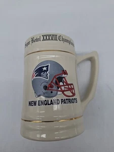 New England Patriots Super Bowl XXXVIII Championship NFL Beer Mug. - Picture 1 of 5