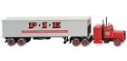 Wiking 52706 HO Scale 1977-1986 Peterbilt Sleeper-Cab Tractor with 40' Container