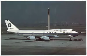 Vintage Boeing 747 341 Varig SA at Rio De Janeiro International Postcard - Picture 1 of 2