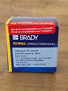 BRADY B-439 PTL-42-439 White Thermal Labels for BMP61 BMP71 M611 TLS2200 PCLINK - Picture 1 of 2