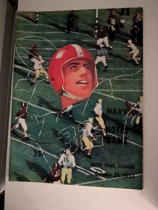 Navy vs Notre Dame Official Program 10/31/1953 BUF - Picture 1 of 3