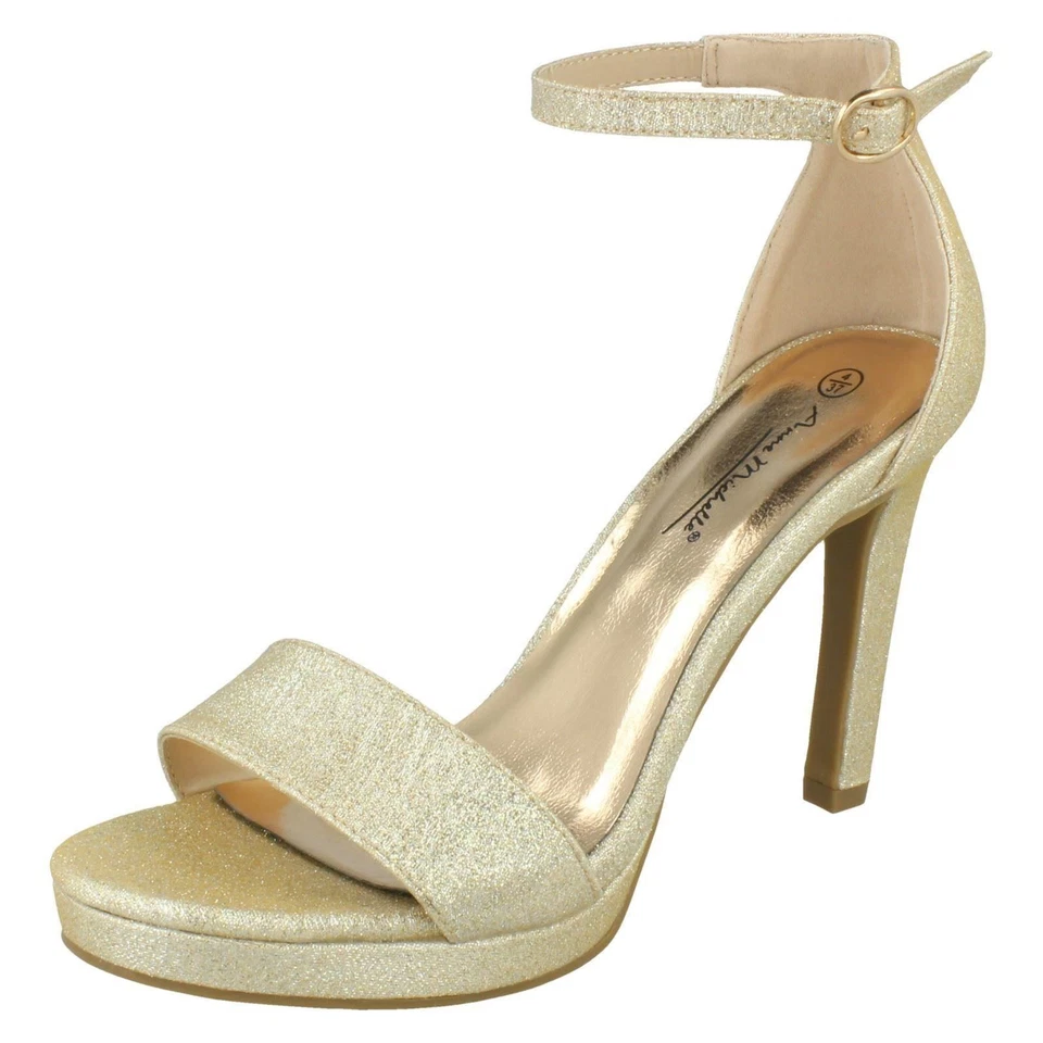 Mujer Anne Michelle Brillante Sandalias de Tacón - Imagen 1 de 1