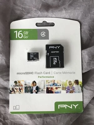 New PNY Professional 16GB/GO MicroSDHC Card - P-SDU16G4-GE - Image 1 of 2