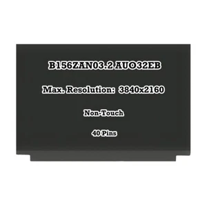 Pannello display LCD schermo 15,6" 4K UHD IPS WLED B156ZAN03.2 AUO32EB 3840x2160 - Foto 1 di 5