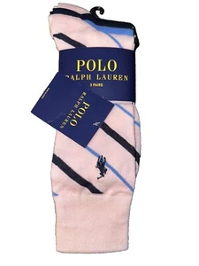 Polo Ralph Lauren Men's Dress Polyester Socks 3 Pair Multicolor Shoe Size 6-12 - Picture 1 of 5