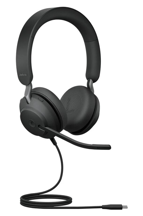 Jabra Evolve2 40 Stereo Headset (MS Teams, USB-A) - Black